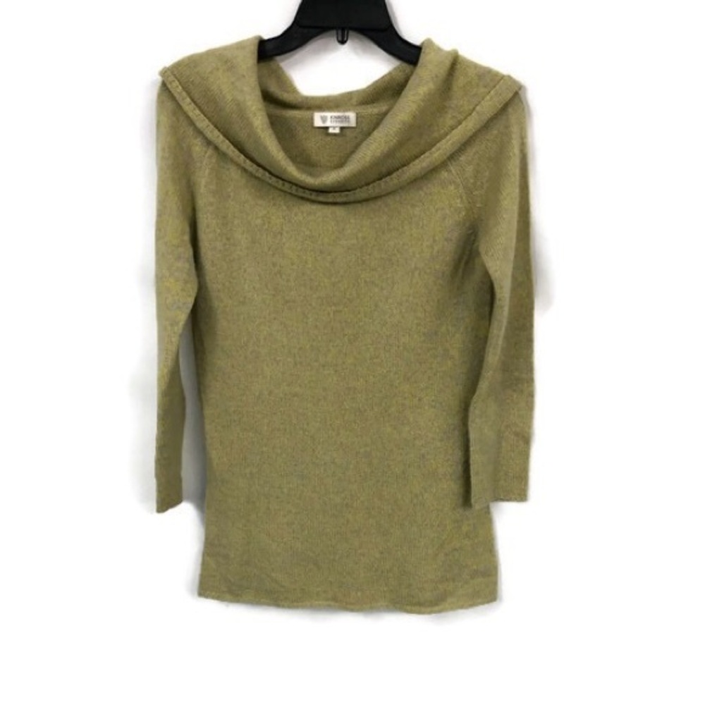KINROSS CASHMERE COWL NECK SWEATER S‎